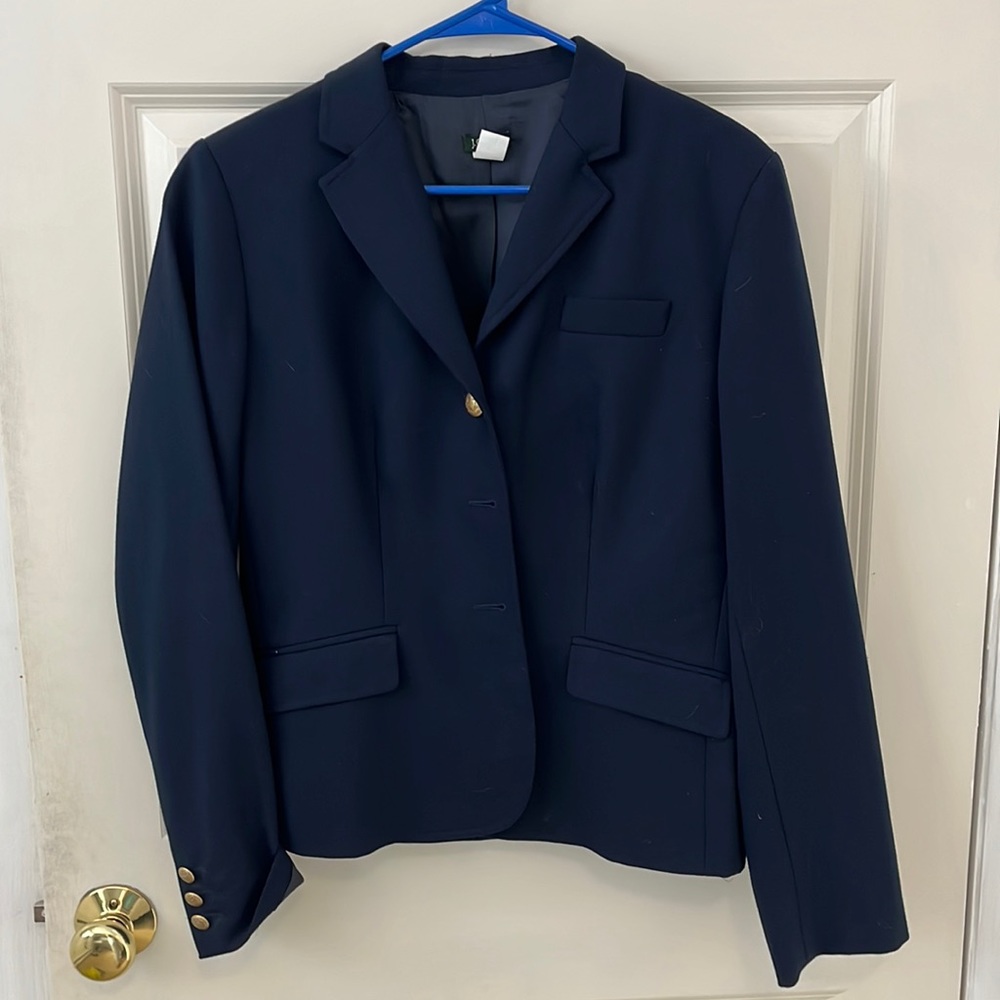 J Crew size 12 navy school boy blazer